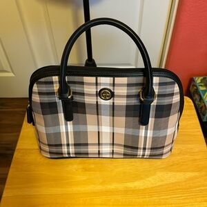 Plaid purse, like new